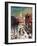 "Park Street, Boston," Saturday Evening Post Cover, January 7, 1961-John Falter-Framed Giclee Print