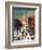 "Park Street, Boston," Saturday Evening Post Cover, January 7, 1961-John Falter-Framed Giclee Print