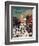 "Park Street, Boston," Saturday Evening Post Cover, January 7, 1961-John Falter-Framed Giclee Print