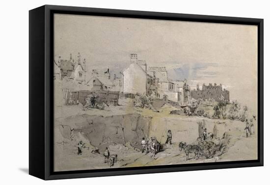 Park Street, Camden Town, C.1836-39 (Pencil Drawing)-John Cooke Bourne-Framed Premier Image Canvas