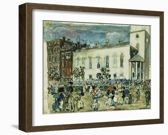 Park Street Church, Boston, C.1905-1907-Maurice Brazil Prendergast-Framed Giclee Print