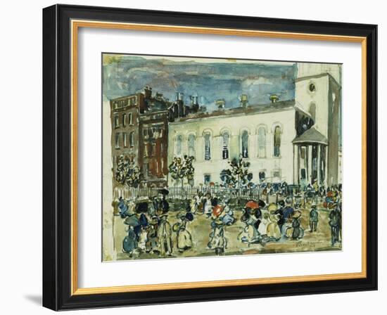 Park Street Church, Boston, C.1905-1907-Maurice Brazil Prendergast-Framed Giclee Print