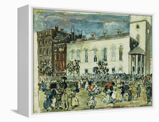 Park Street Church, Boston, C.1905-1907-Maurice Brazil Prendergast-Framed Premier Image Canvas