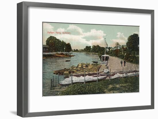 'Parkers Ferry, Surbiton', c1907-Unknown-Framed Giclee Print