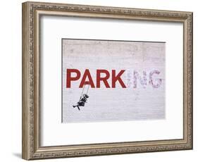 Parking-Banksy-Framed Art Print