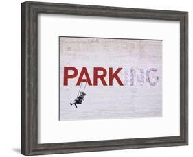 Parking-Banksy-Framed Art Print