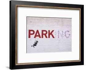 Parking-Banksy-Framed Art Print