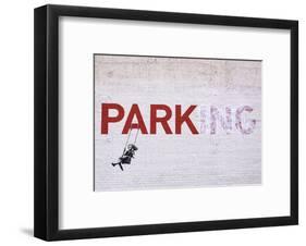 Parking-Banksy-Framed Art Print