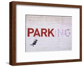 Parking-Banksy-Framed Art Print