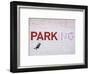 Parking-Banksy-Framed Art Print