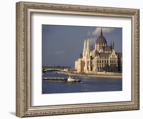 Parliament and Danube, Budapest, Hungary-Dave Bartruff-Framed Photographic Print