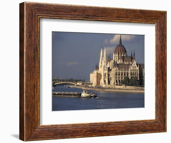 Parliament and Danube, Budapest, Hungary-Dave Bartruff-Framed Photographic Print