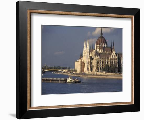 Parliament and Danube, Budapest, Hungary-Dave Bartruff-Framed Photographic Print