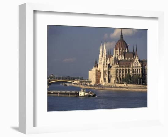 Parliament and Danube, Budapest, Hungary-Dave Bartruff-Framed Photographic Print