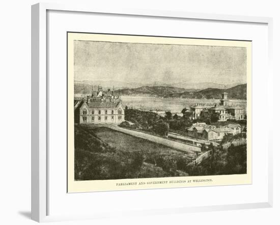 Parliament and Government Buildings at Wellington-null-Framed Giclee Print