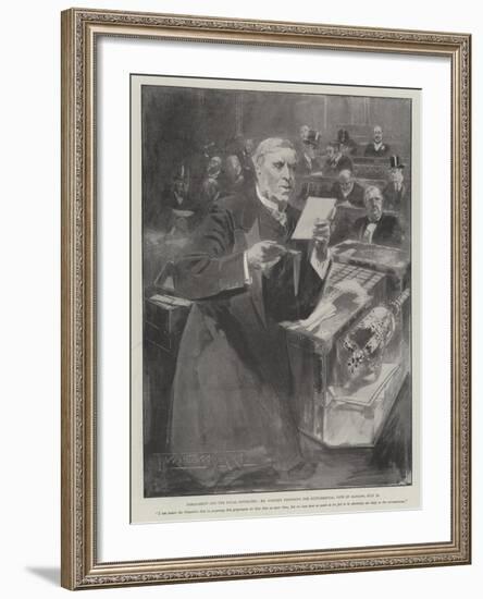 Parliament and the Naval Estimates-Thomas Walter Wilson-Framed Giclee Print