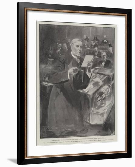 Parliament and the Naval Estimates-Thomas Walter Wilson-Framed Giclee Print