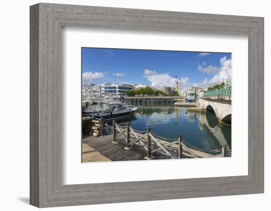 Parliament Building and Constitution River, Bridgetwon, St. Michael, Barbados, West Indies, Caribbe-Frank Fell-Framed Photographic Print