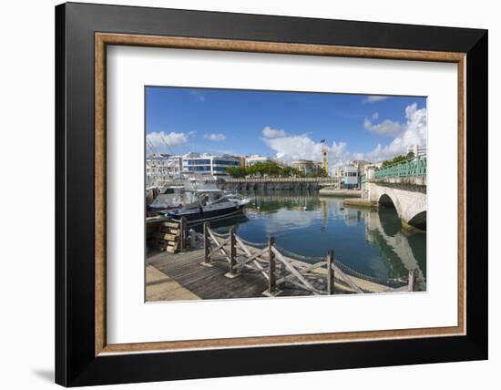 Parliament Building and Constitution River, Bridgetwon, St. Michael, Barbados, West Indies, Caribbe-Frank Fell-Framed Photographic Print