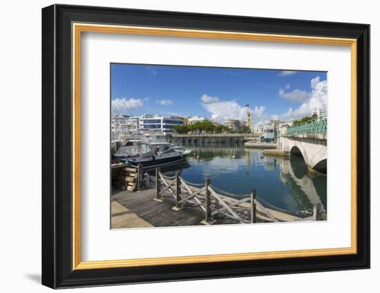 Parliament Building and Constitution River, Bridgetwon, St. Michael, Barbados, West Indies, Caribbe-Frank Fell-Framed Photographic Print