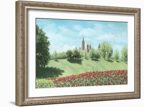 Parliament Building and Tulips - Ottawa-Kevin Dodds-Framed Giclee Print