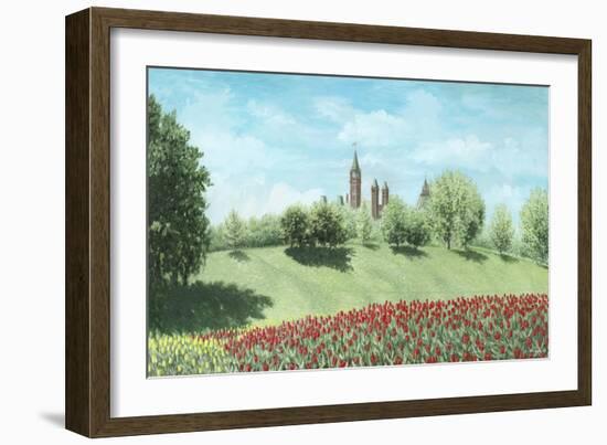 Parliament Building and Tulips - Ottawa-Kevin Dodds-Framed Giclee Print