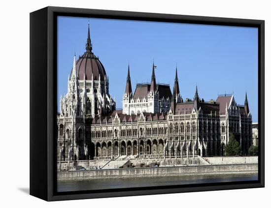 Parliament Building, Budapest, Hungary-Peter Thompson-Framed Premier Image Canvas