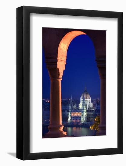 Parliament Building in Budapest-Jon Hicks-Framed Photographic Print