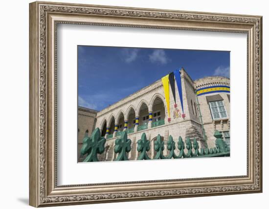 Parliament Building in National Heroes Square, Bridgetown, St. Michael, Barbados, West Indies, Cari-Frank Fell-Framed Photographic Print