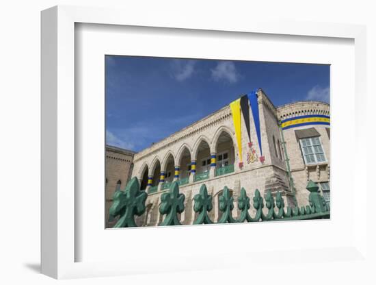 Parliament Building in National Heroes Square, Bridgetown, St. Michael, Barbados, West Indies, Cari-Frank Fell-Framed Photographic Print