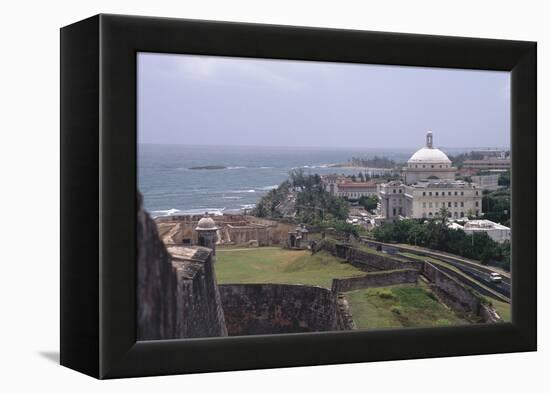 Parliament Building of Puerto Rico in San Juan-George Oze-Framed Premier Image Canvas