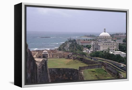 Parliament Building of Puerto Rico in San Juan-George Oze-Framed Premier Image Canvas