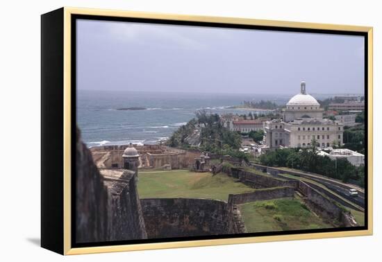 Parliament Building of Puerto Rico in San Juan-George Oze-Framed Premier Image Canvas