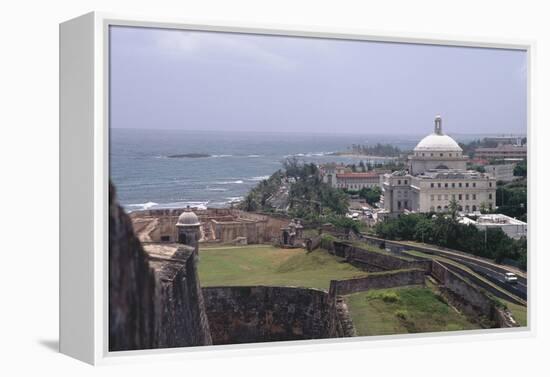 Parliament Building of Puerto Rico in San Juan-George Oze-Framed Premier Image Canvas