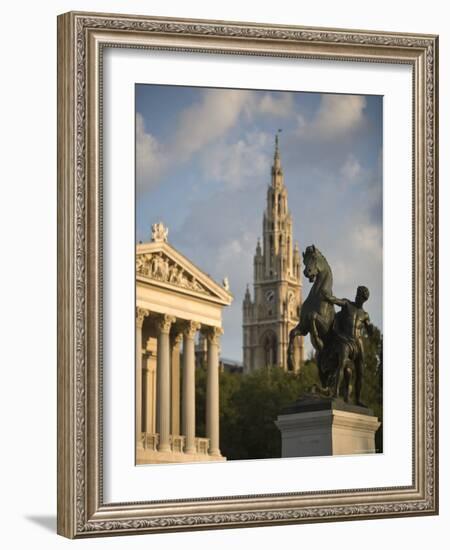 Parliament Buildings and Town Hall, Vienna, Austria-Doug Pearson-Framed Photographic Print