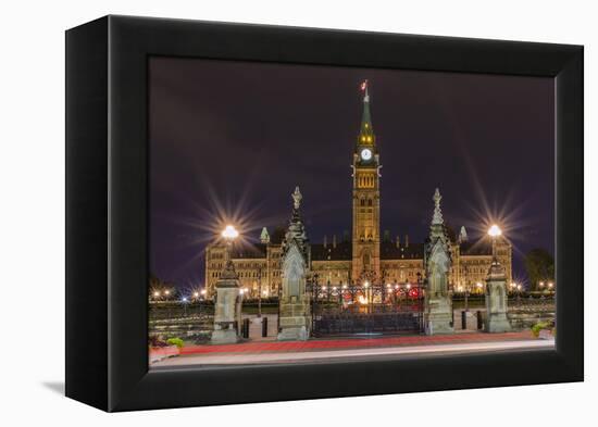 Parliament Hill and the Capital Parliament Building, Ottawa, Ontario, Canada, North America-Michael-Framed Premier Image Canvas