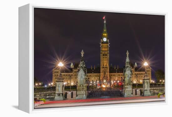 Parliament Hill and the Capital Parliament Building, Ottawa, Ontario, Canada, North America-Michael-Framed Premier Image Canvas