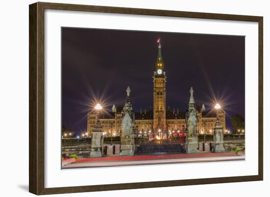 Parliament Hill and the Capital Parliament Building, Ottawa, Ontario, Canada, North America-Michael-Framed Photographic Print