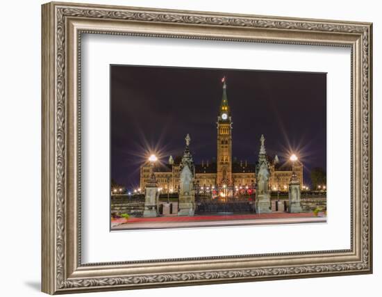 Parliament Hill and the Capital Parliament Building, Ottawa, Ontario, Canada, North America-Michael-Framed Photographic Print