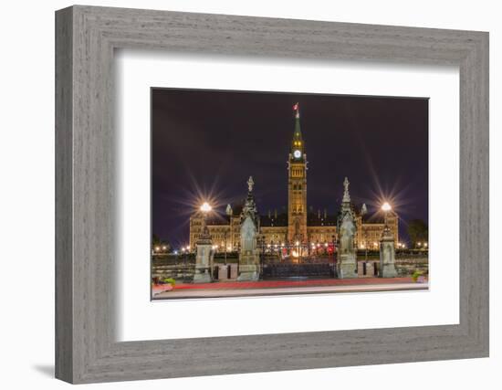 Parliament Hill and the Capital Parliament Building, Ottawa, Ontario, Canada, North America-Michael-Framed Photographic Print