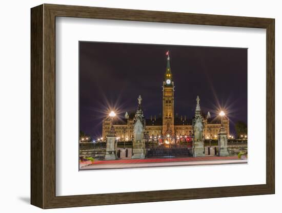 Parliament Hill and the Capital Parliament Building, Ottawa, Ontario, Canada, North America-Michael-Framed Photographic Print