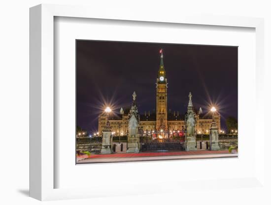 Parliament Hill and the Capital Parliament Building, Ottawa, Ontario, Canada, North America-Michael-Framed Photographic Print