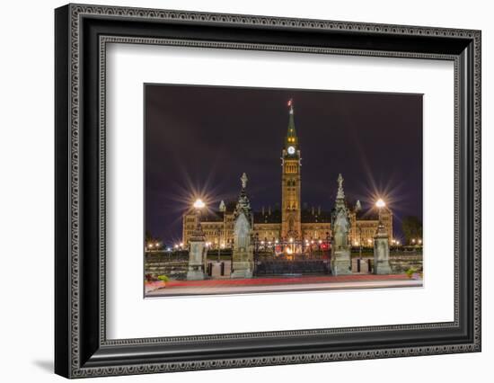 Parliament Hill and the Capital Parliament Building, Ottawa, Ontario, Canada, North America-Michael-Framed Photographic Print