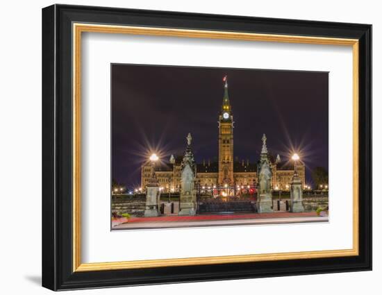 Parliament Hill and the Capital Parliament Building, Ottawa, Ontario, Canada, North America-Michael-Framed Photographic Print