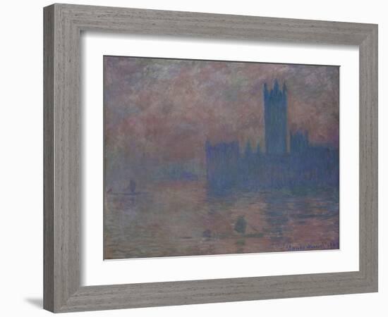 Parliament. London-Claude Monet-Framed Giclee Print
