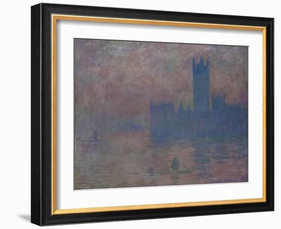 Parliament. London-Claude Monet-Framed Giclee Print