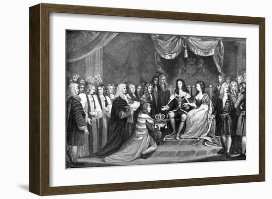 Parliament Offering the Crown to William and Mary, 1689-James Northcote-Framed Giclee Print