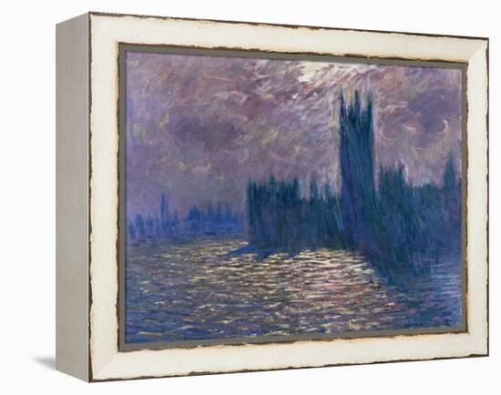 Parliament, Reflections on the Thames, 1905-Claude Monet-Framed Premier Image Canvas