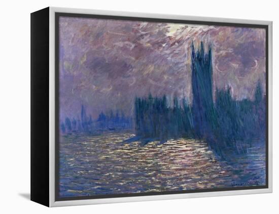 Parliament, Reflections on the Thames, 1905-Claude Monet-Framed Premier Image Canvas