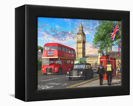 Parliament Square-Dominic Davison-Framed Stretched Canvas